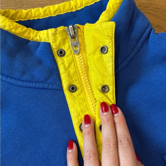 Polo By Ralph Lauren Vintage 90s Half Zipper‎ Sweatshirt Pullover -  Size L - Picture 4 of 7